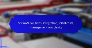 SD-WAN Solutions: integration, initial costs, management complexity